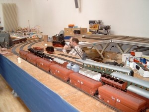 Spur 1 - Wartungsarbeiten an einer Dampflokomotive